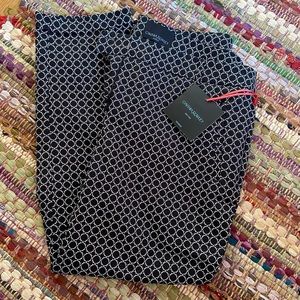 Cynthia Rowley Cropped Black and White Trousers